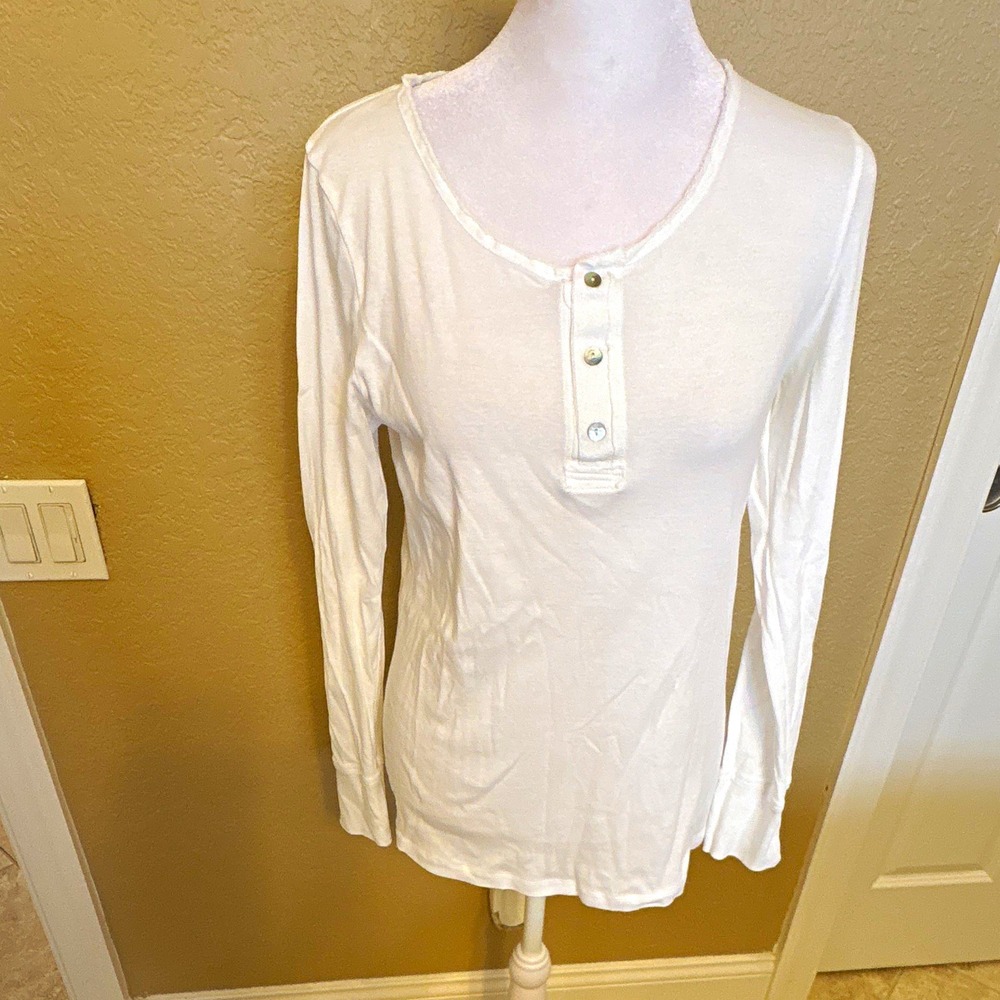 Kristensen Du Nord Luxury Brand Henley Top, S, 100% Cotton I